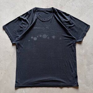 vintage faded single stitch "solar system" tee